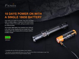 FENIX PD35 V3.0 Torch with ARB-L18-2600U USB Battery